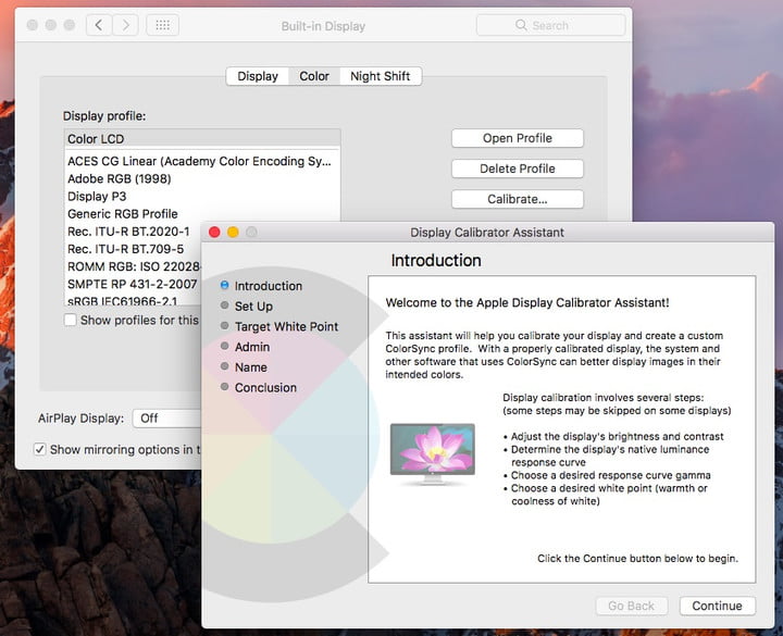 Mac OS işletim sistemi görüntü ayarlama