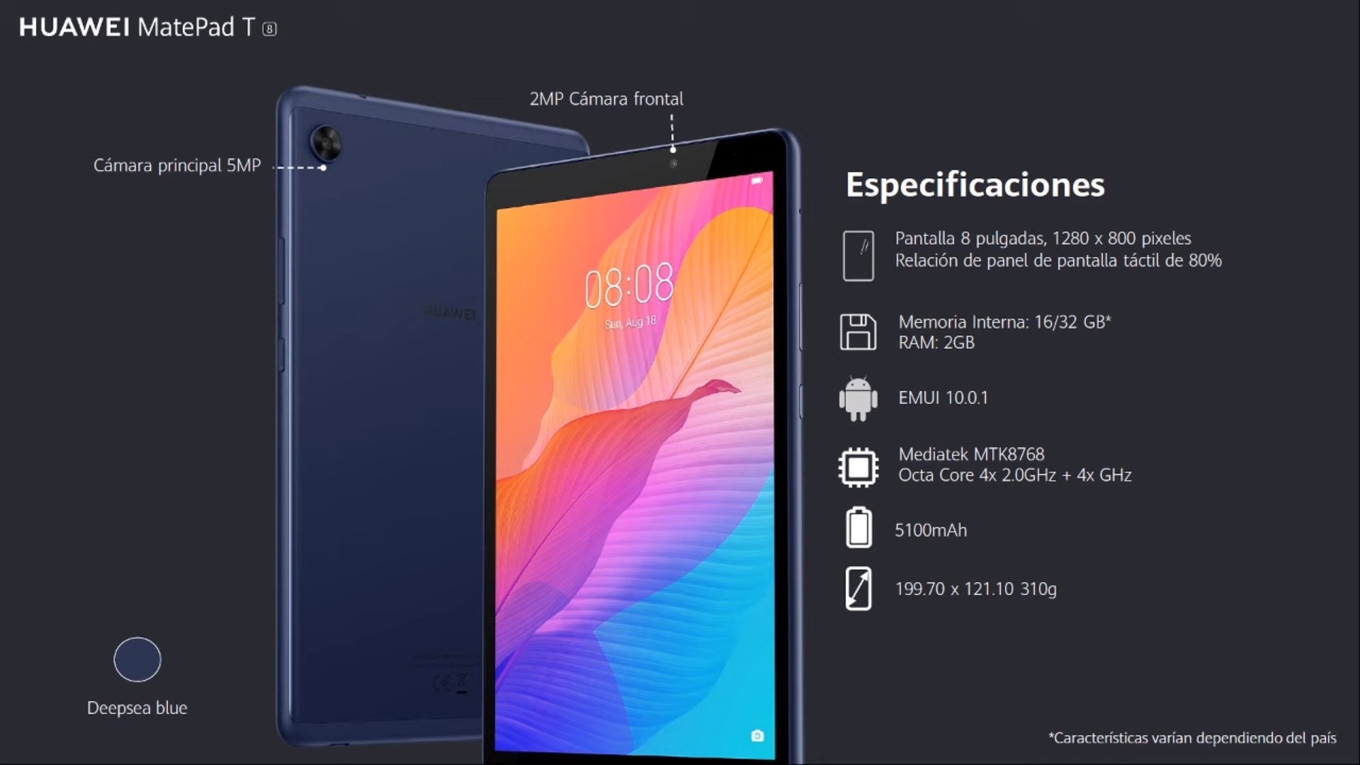 Huawei MatePad T8 Özellikler