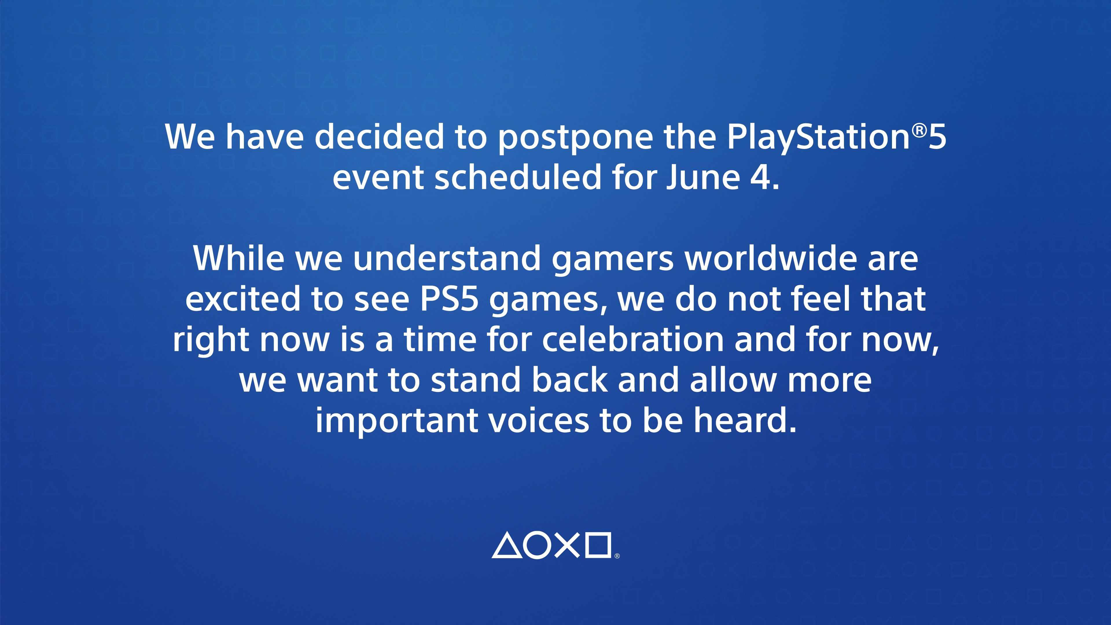 PlayStation 5 etkinliğini twitter aracılıyla ertelendiği açıklandı.