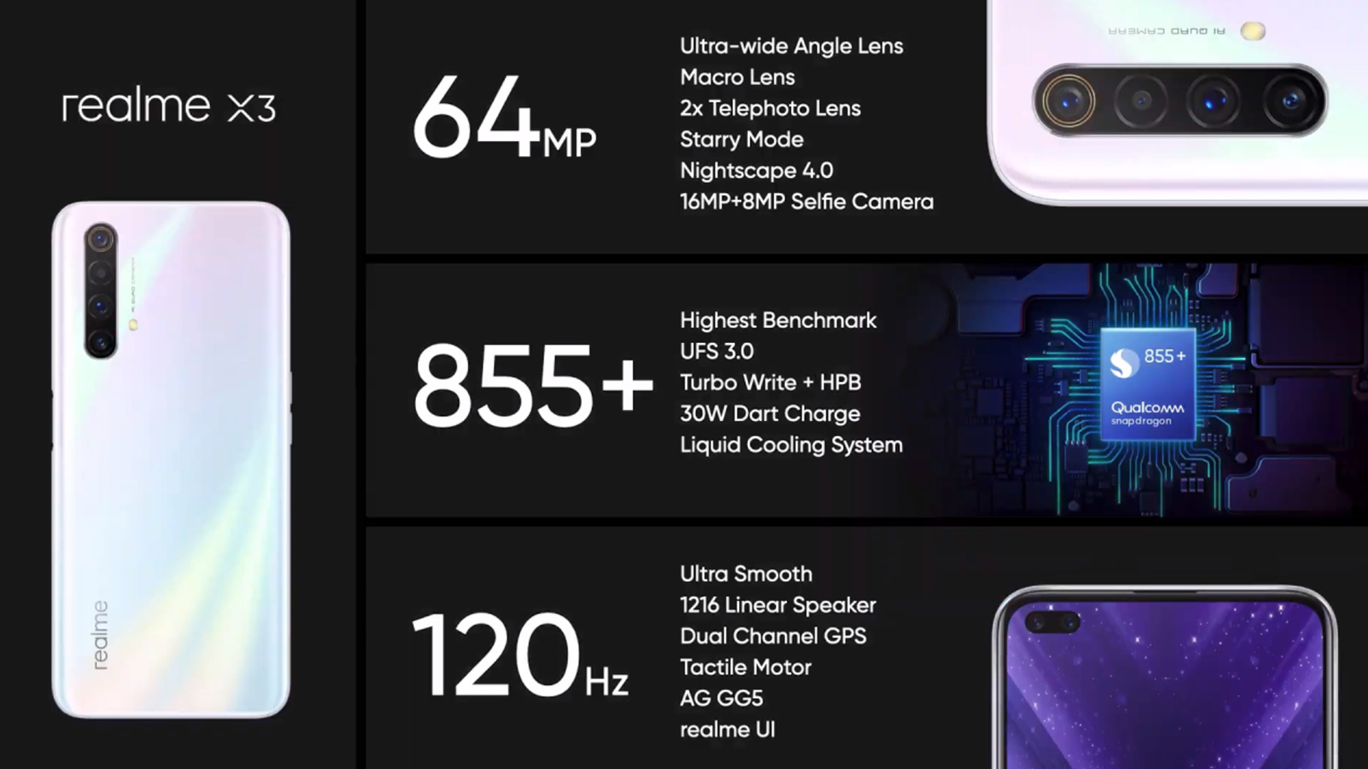 Realme X3 akıllı telefonun üstün özellikleri açıklandı.