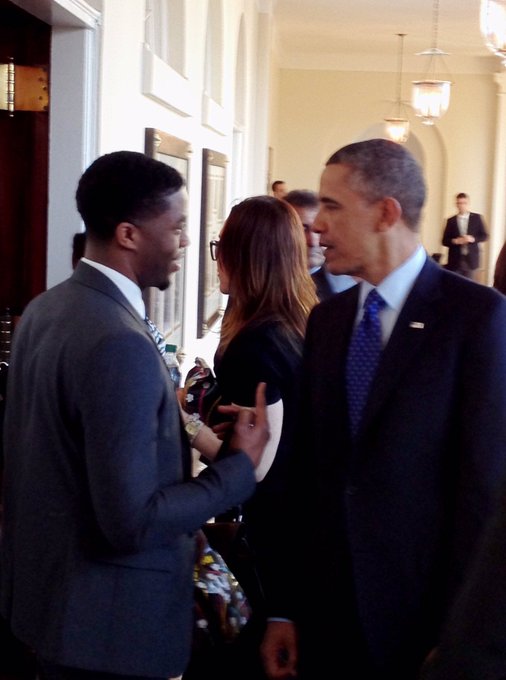 Chadwick Boseman ve Barrack Obama