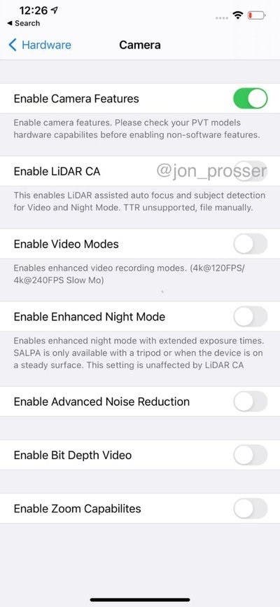 iPhone 12 Pro, Sony'nin LiDAR Sensörü İle Donatılacağı Açıklandı.