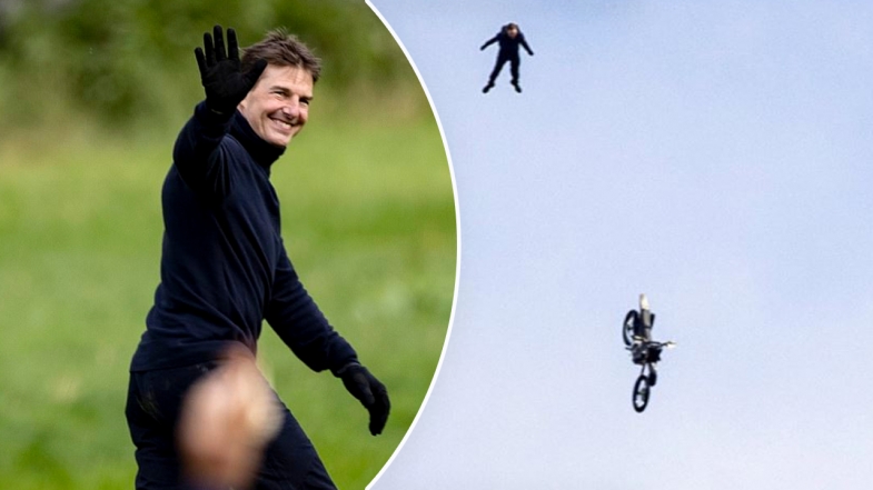 Tom Cruise Motosiklet İle Uçurumdan Atladı