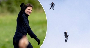 Tom Cruise Motosiklet İle Uçurumdan Atladı