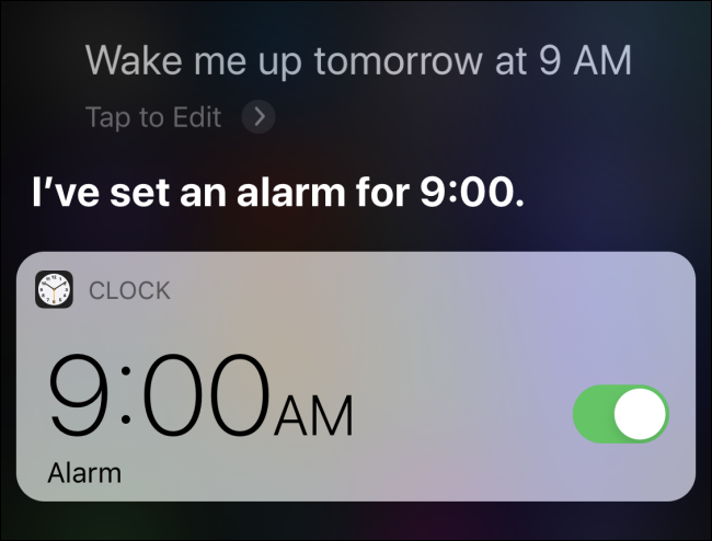 Siri ile Alarm Kurun