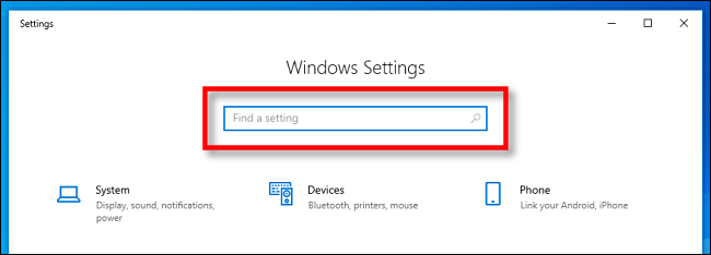 Windows 10 ayarları