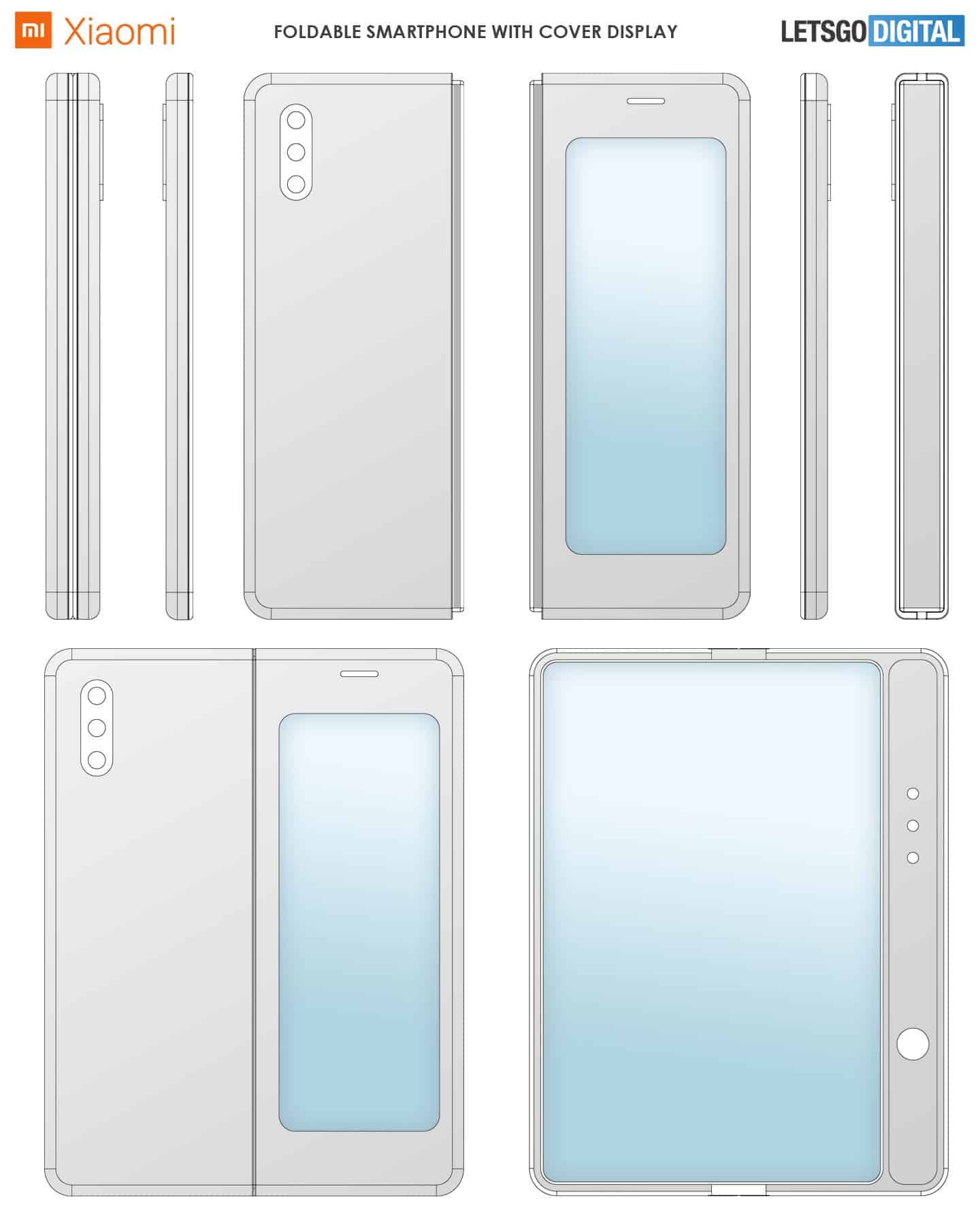 Xiaomi, Galaxy Fold Benzeri Katlanabilir Telefon Patenti Aldı