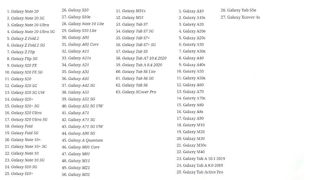 Samsung Birçok Cihazına, One UI 3.0 Güncellemesini Getirecek!