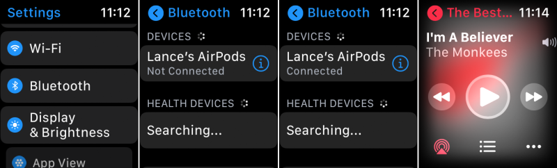 AirPod'ları Apple Watch ile Eşleştirme