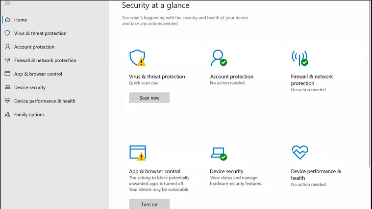 En iyi ücretsiz Windows antivirüs - Microsoft Defender