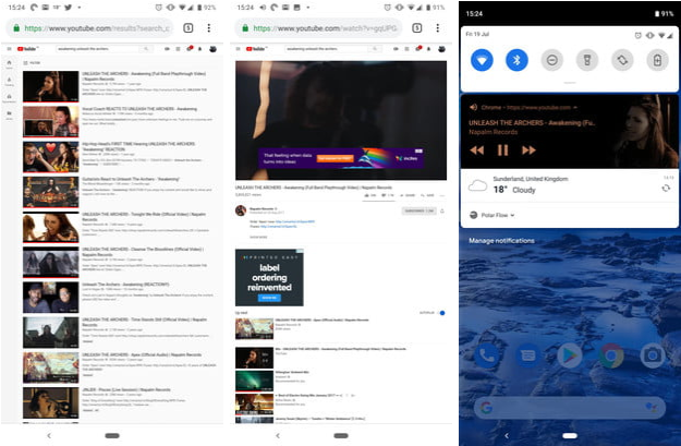 Firefox ve Chrome (Android) ile video oynatma