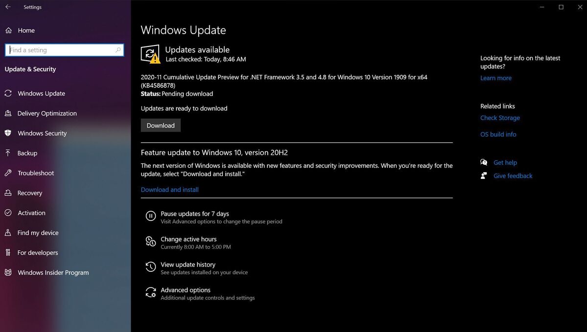 Yeni PC'nizde Windows Update'i çalıştırın