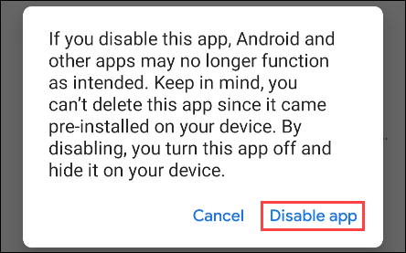 Android Uygulamalarını Devre Dışı Bırak