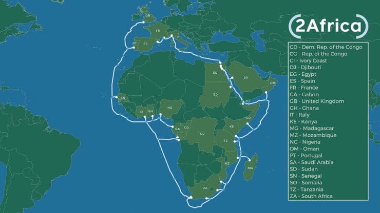 Facebook: Afrika'da İnternet Ağını Geliştirecek, Denizaltı Kablo Projesini Başlattı