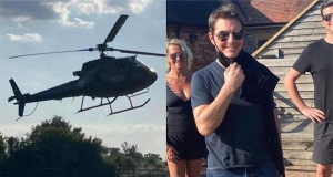 İngiliz Ailenin Arka Bahçesine İnen Helikopterin İçinden Tom Cruise Çıktı