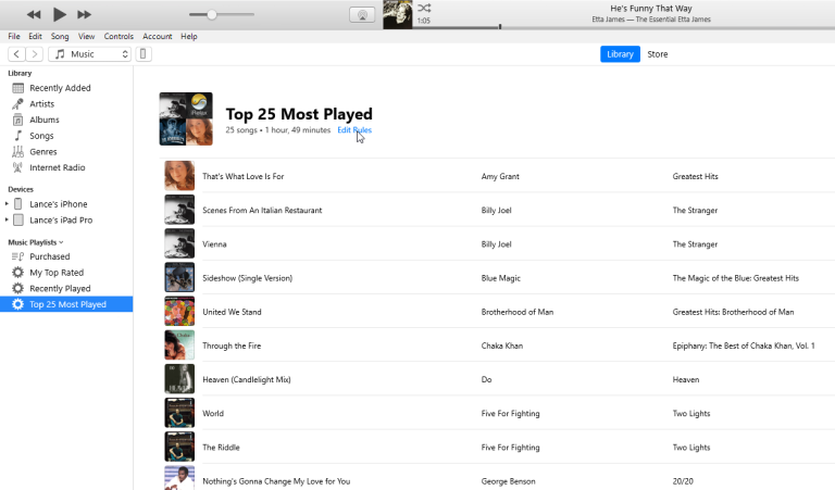 iTunes Otomatik Oynatma Listelerini Düzenle