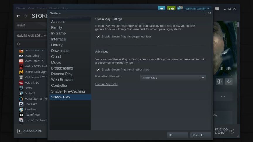 Proton/Steam Play ile Windows Oyunlarını Oynayın