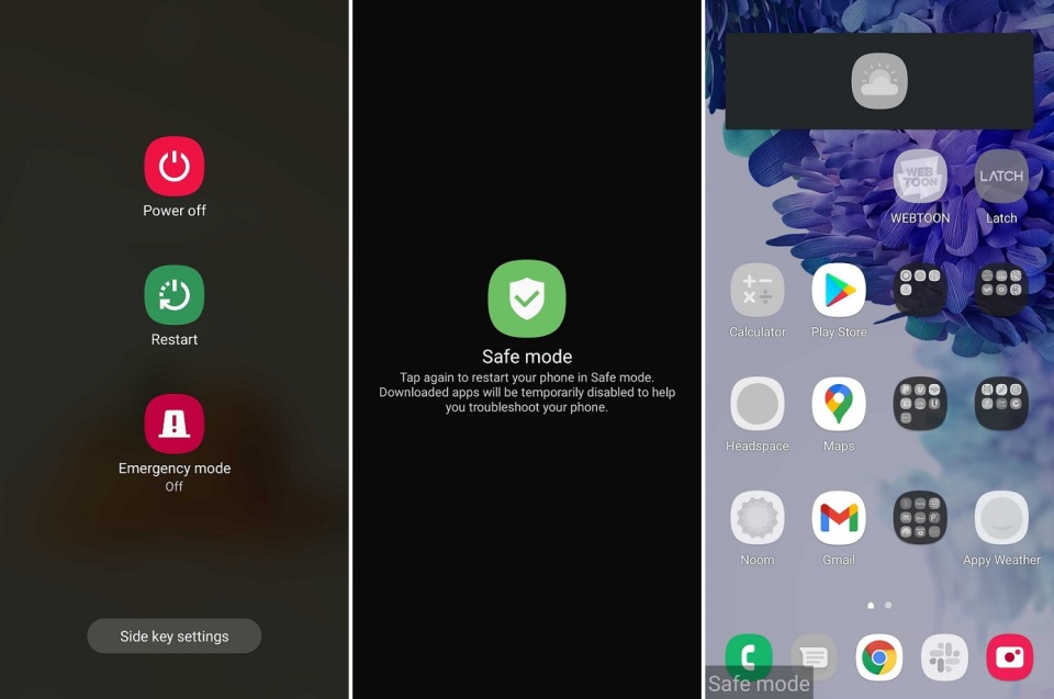 Android'de Güvenli Mod'a girin