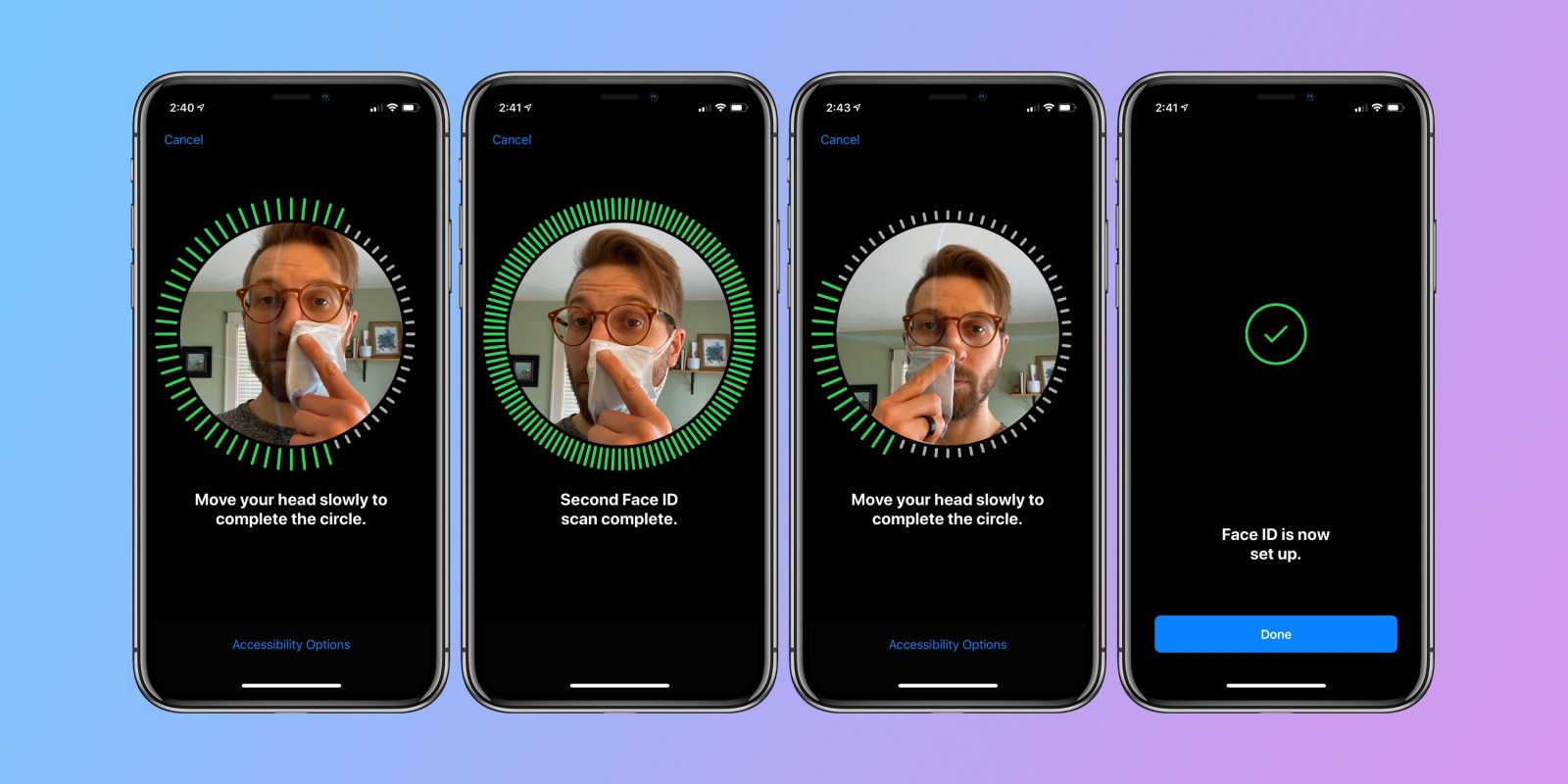 Apple, Maske Takarken iPhone'un Kilidini Açmanızı Sağlayacak Face ID Üzerinde Çalışıyor